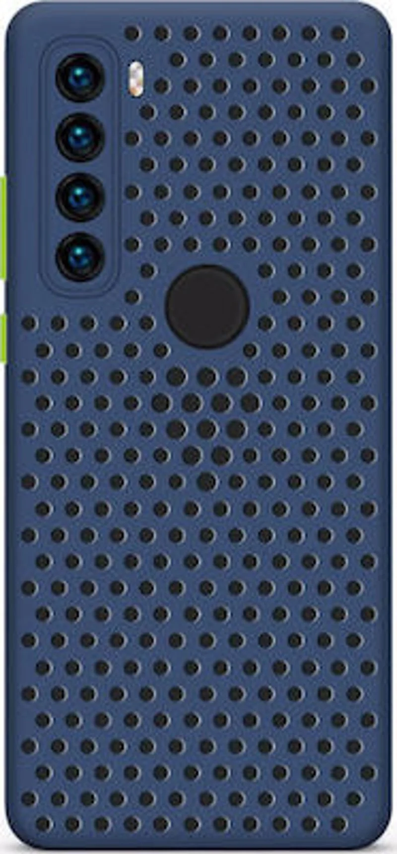 Φωτογραφία προϊόντος: Breath Colored Buttons TPU Case Θήκη με Οπές Navy Xiaomi Redmi Note 8T