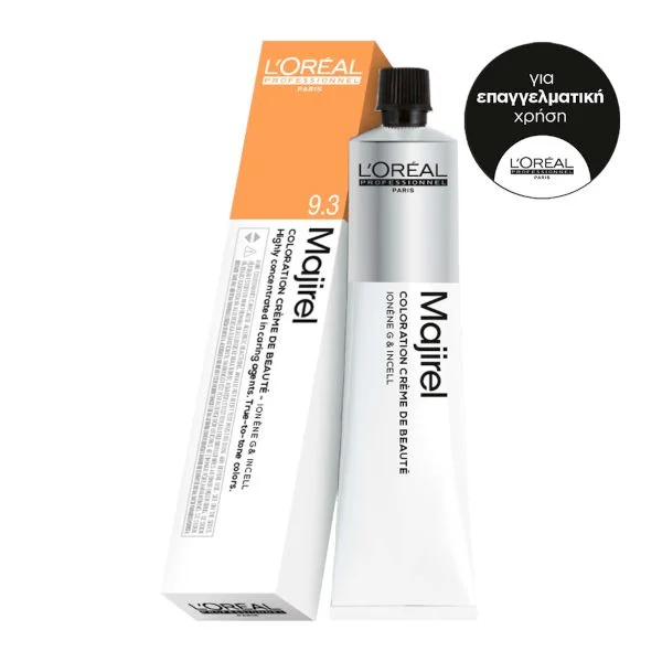 Φωτογραφία προϊόντος: L'Oreal L Oreal Majirel 9.3 Ξανθό Πολύ Ανοιχτό Ντορέ 50ml
