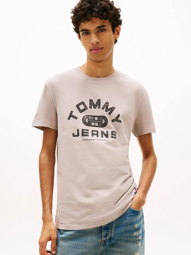 Φωτογραφία προϊόντος: Tommy Jeans Ανδρικό T-Shirt TJ GYM SS TEE Regular Fit DM0DM22551-PKE(Μπεζ)