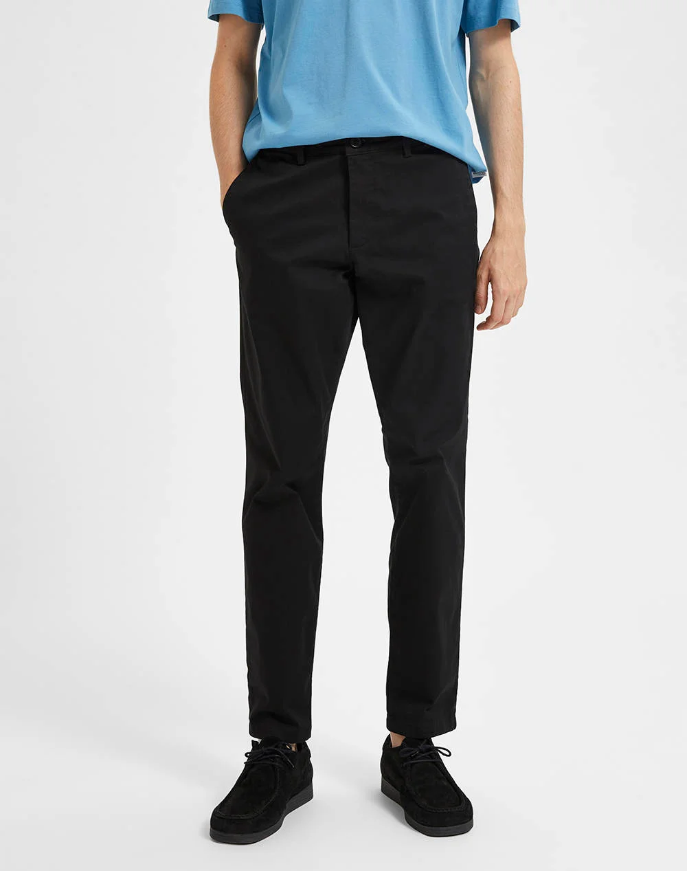 Φωτογραφία προϊόντος: SELECTED 175 NEW MILES FLEX SLIM FIT CHINO PANTS MEN SELECTED ΜΑΥΡΟ (16087663-BLACK)