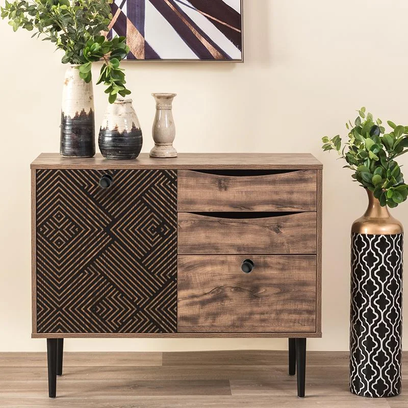 Φωτογραφία προϊόντος: ΚΟΜΟΤΑ Fylliana "Home" ΜΑΥΡΟ ΜΕ GREY OAK 90*39.5*75