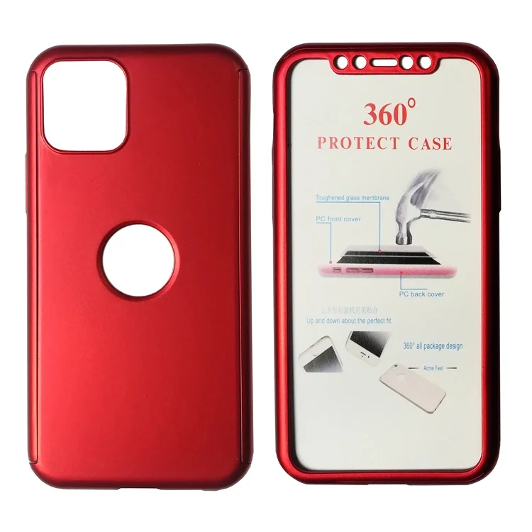 Φωτογραφία προϊόντος: Θήκη Body 360° με Tempered Glass για iPhone 11 Pro, κόκκινη