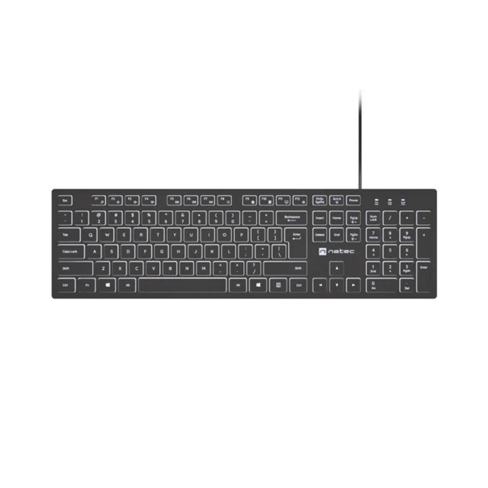 Φωτογραφία προϊόντος: Natec Keyboard Herring Glow Us White Backlight (NKL-2342) (NTCNKL-2342)