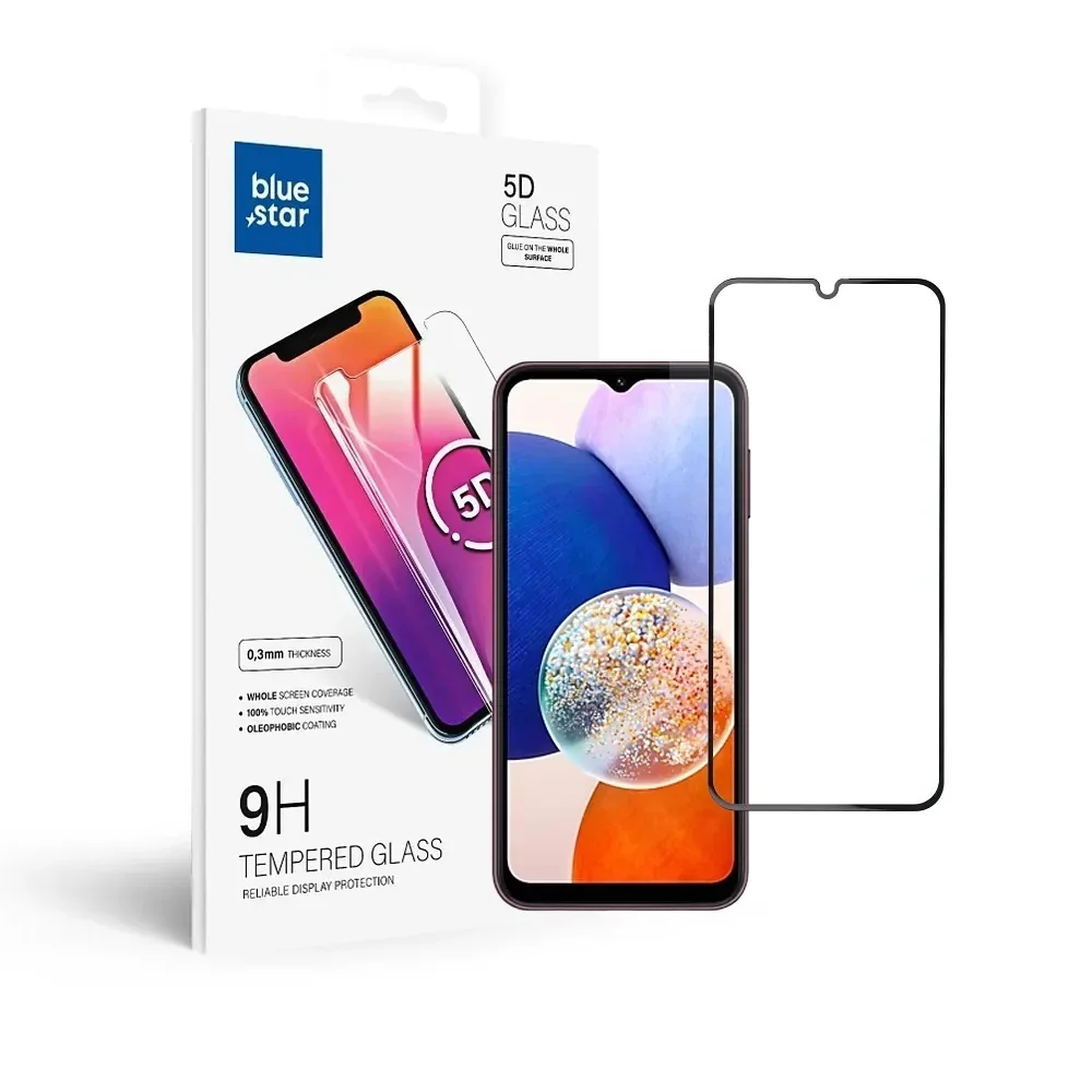 Φωτογραφία προϊόντος: Tempered Glass Blue Star 5D Full Face Μαύρο (iPhone 15 Pro Max)