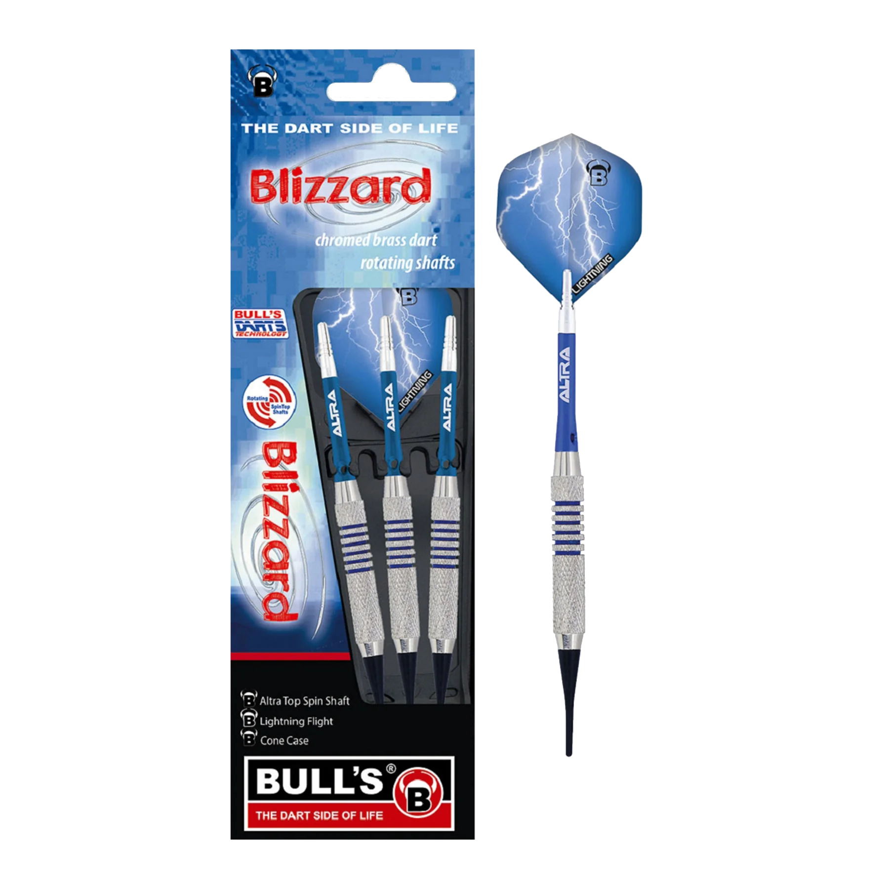 Φωτογραφία προϊόντος: ΒΕΛΑΚΙΑ DART BULL S, SOFT Darts, Blizzard, 16g