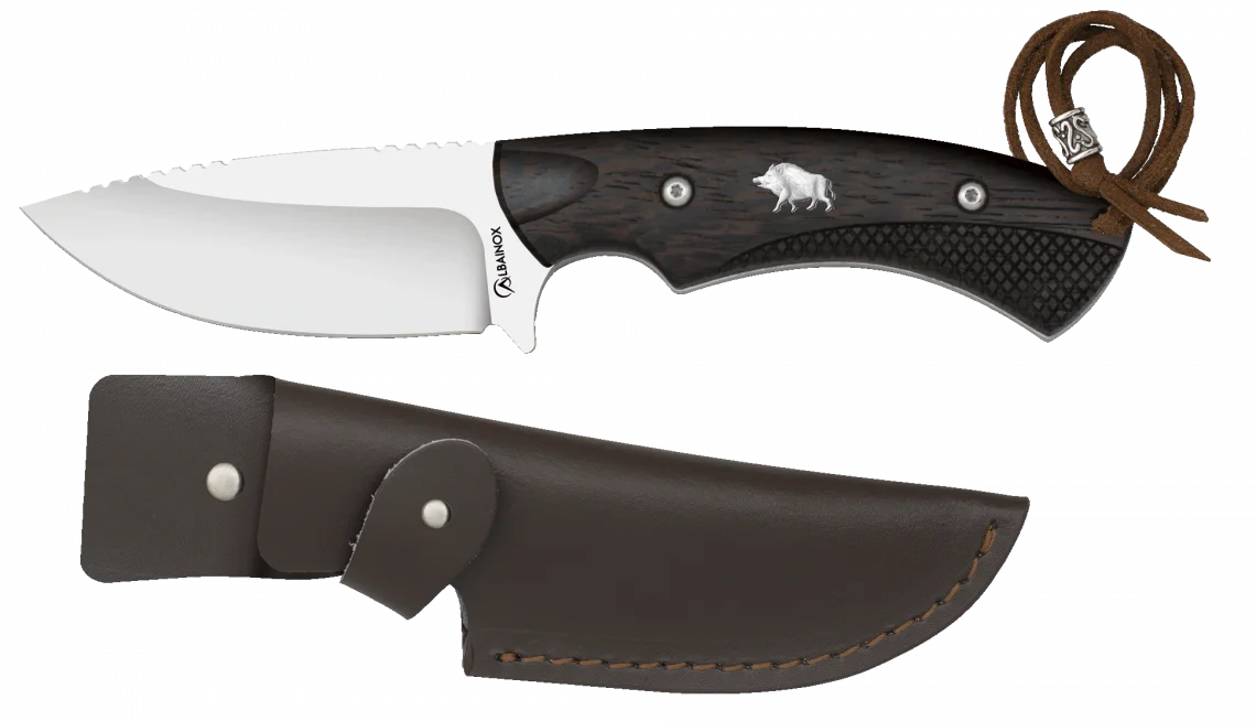 Φωτογραφία προϊόντος: ΜΑΧΑΙΡΙ ALBAINOX Wild boar hunting knife. Leather sheath, 32644