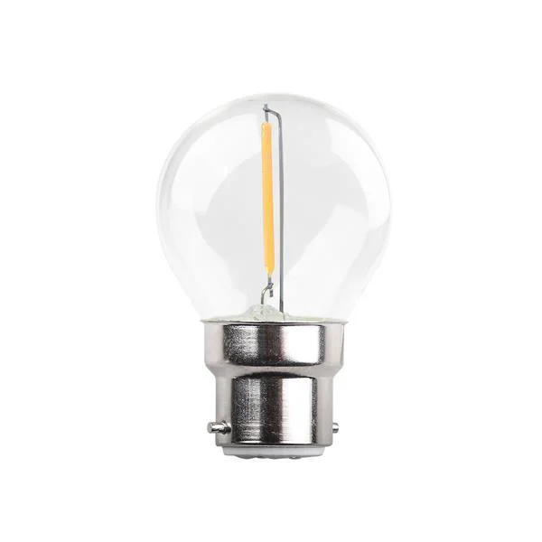 Φωτογραφία προϊόντος: ΛΑΜΠΑ LED ΣΦΑΙΡΙΚΗ FILAMENT 1W B22 3000K 220-240V 147-78268