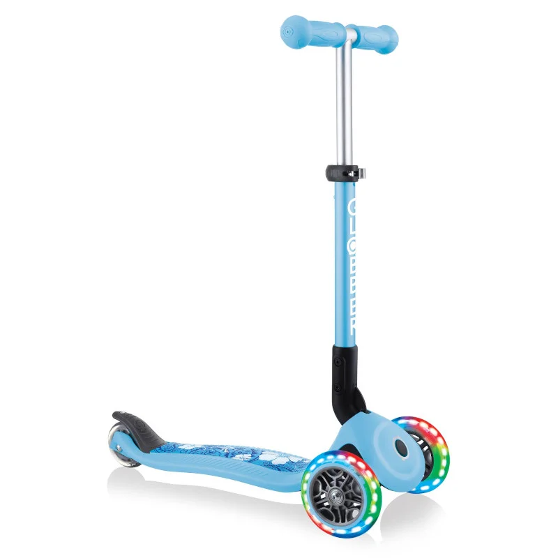 Φωτογραφία προϊόντος: Globber Scooter Junior Foldable Fantasy Lights Flowers Pastel Blue