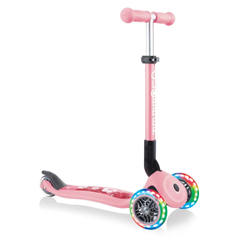 Φωτογραφία προϊόντος: Globber Scooter Junior Foldable Fantasy Lights Flowers Pastel Pink