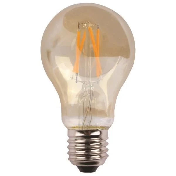 Φωτογραφία προϊόντος: ΛΑΜΠΑ ΚΟΙΝΗ LED CROSSED FILAMENT 7W E27 2400K 220-240V GOLD GLASS DIMMABLE 147-78760