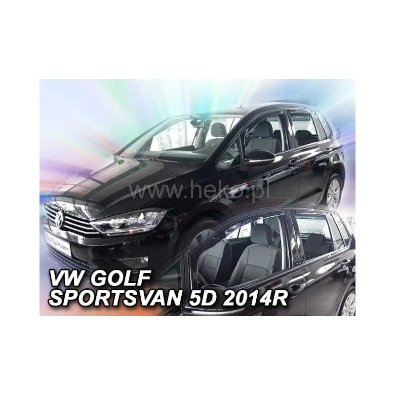 Φωτογραφία προϊόντος: ΑΝΕΜΟΘΡΑΥΣΤΕΣ ΓΙΑ VW GOLF SPORTSVAN 5D 2014+ ΣΕΤ ΑΥΤΟΚΙΝΗΤΟΥ ΑΠΟ ΕΥΚΑΜΠΤΟ ΦΙΜΕ ΠΛΑΣΤΙΚΟ HEKO - 4 ΤΕΜ.