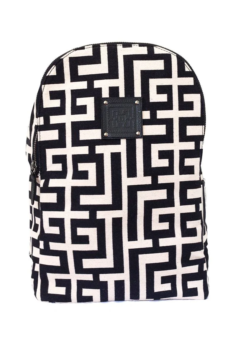 Φωτογραφία προϊόντος: Midneto Kimon I Beige Black Labyrinth Bag