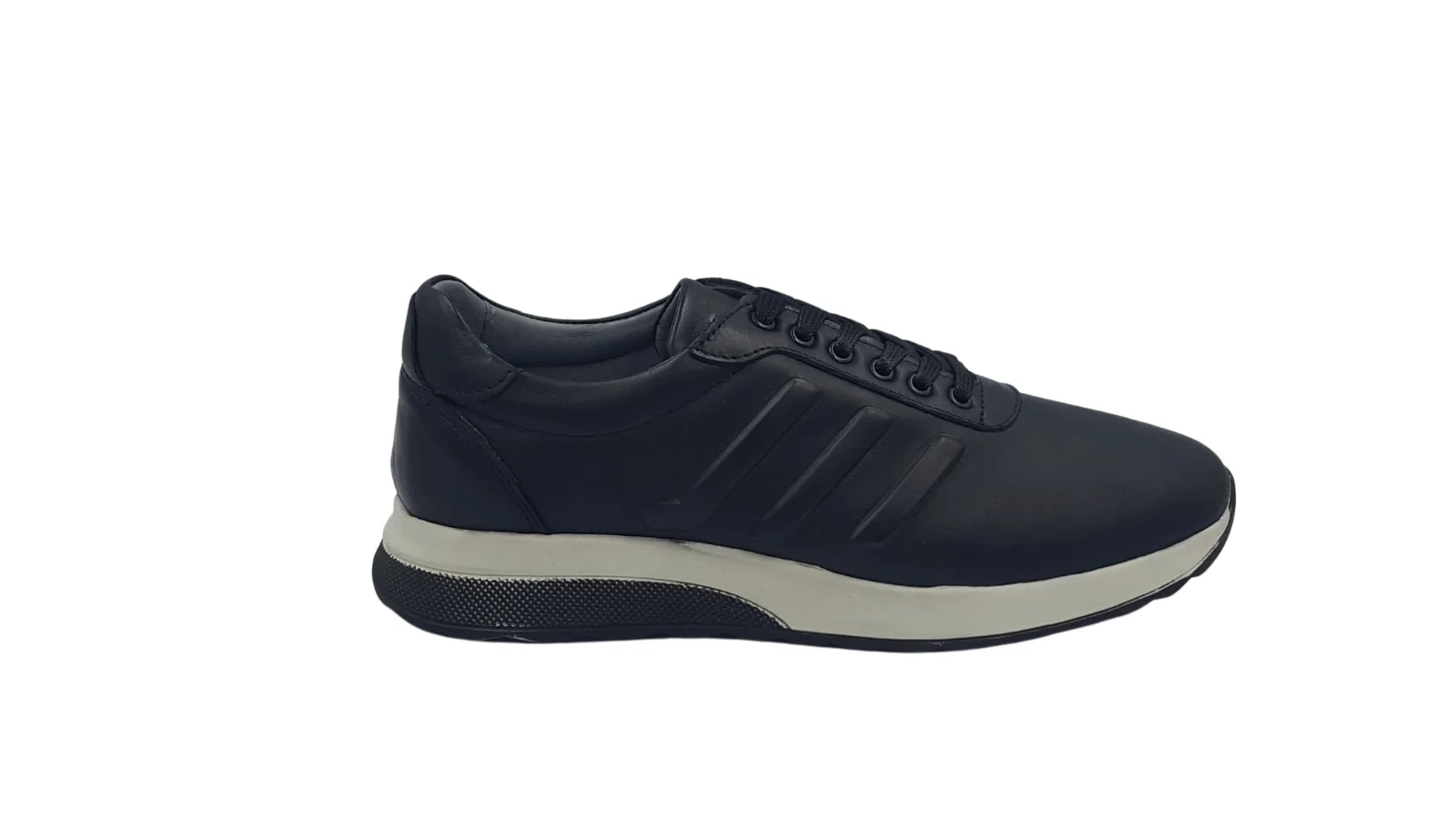 Φωτογραφία προϊόντος: Ανδρικά Δερμάτινα Sneakers – NK1116 – Μαύρο