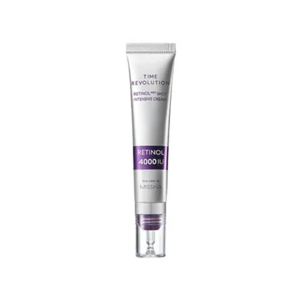 Φωτογραφία προϊόντος: Missha Time Revolution Retinol 4000 Shot Intensive Cream αντιγηραντική κρέμα προσώπου με ρετινόλη 25ml