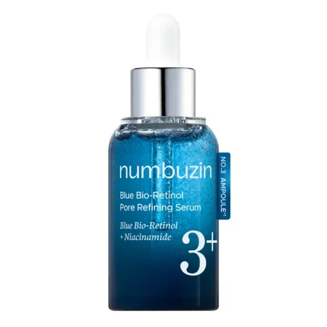 Φωτογραφία προϊόντος: Numbuzin No.3 Blue Bio-retinol Pore Refining Serum - Ορός βελτίωσης πόρων με Blue Bio-retinol 30ml