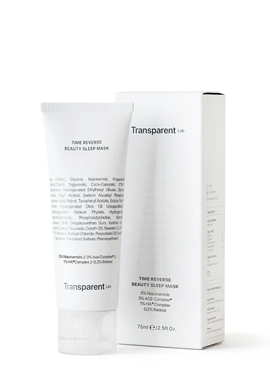 Φωτογραφία προϊόντος: Niche Beauty Lab - Transparent Lab - Time Reverse Beauty Sleep Mask - Slow-aging Overnight Mask - 75ml