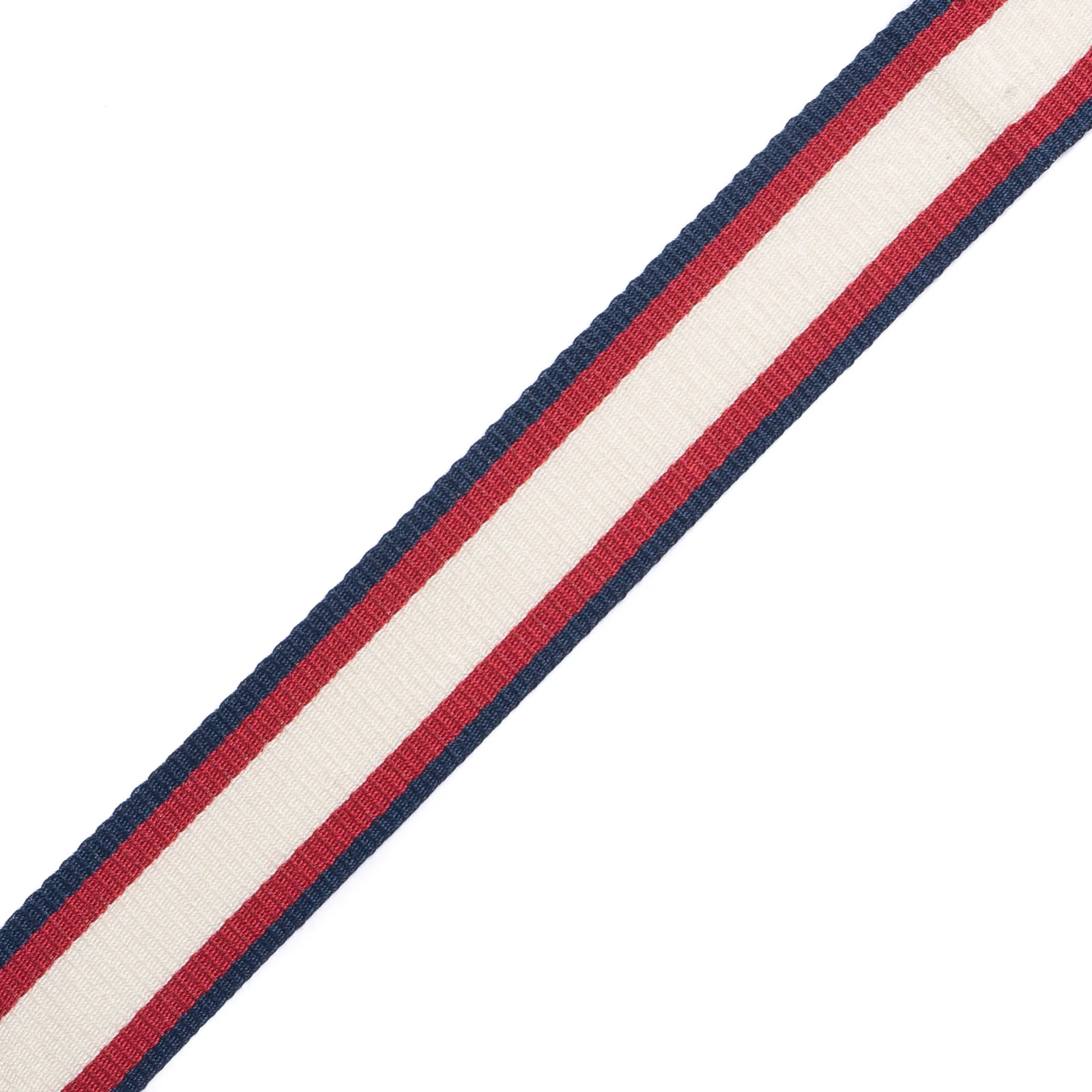 Φωτογραφία προϊόντος: Tape Belt Dark Blue - Bordeaux - Ecru Center 2.5 Cm