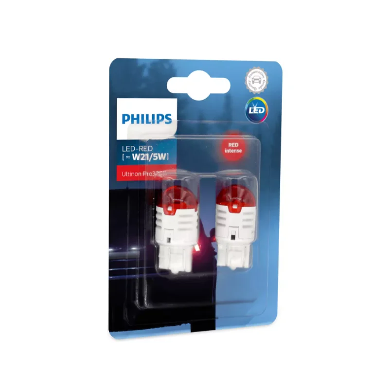 Φωτογραφία προϊόντος: PHILIPS W21/5W Ultinon Pro3000 Led Red 12V 0.8/1.75W 11066U30RB2 2τμχ