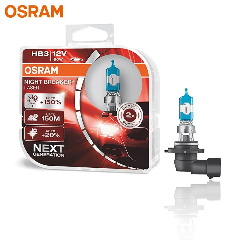 Φωτογραφία προϊόντος: OSRAM 12V HB3 60W +150% ΠΕΡΙΣΣΟΤΕΡΟ ΦΩΣ NIGHT BREAKER® LASER (9005NL-HCB) 2τμχ