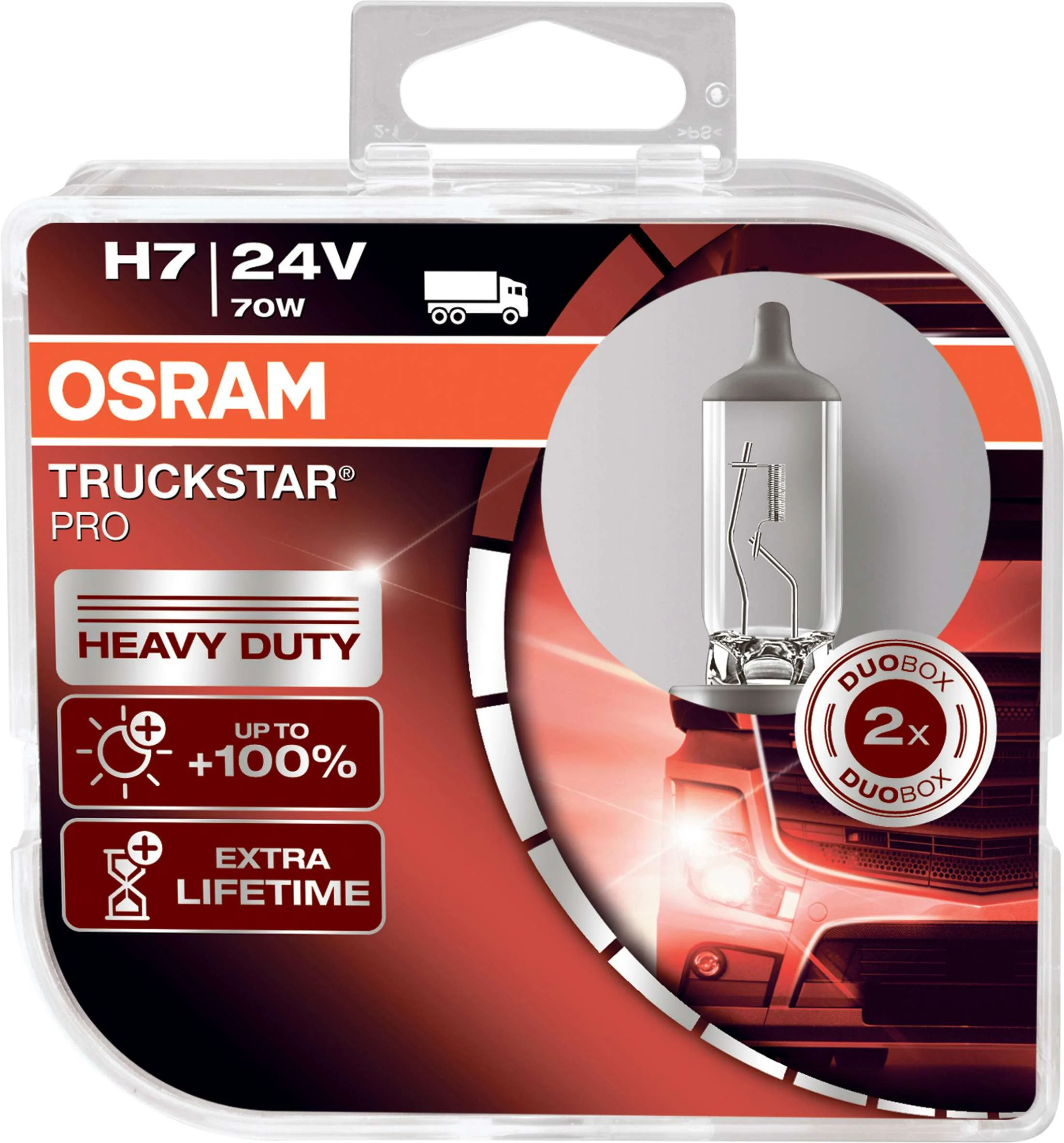 Φωτογραφία προϊόντος: OSRAM Η7 24V 70W Truckstar Pro +100% Περισσότερο Φως (64215TSP-HCB) 2τμχ