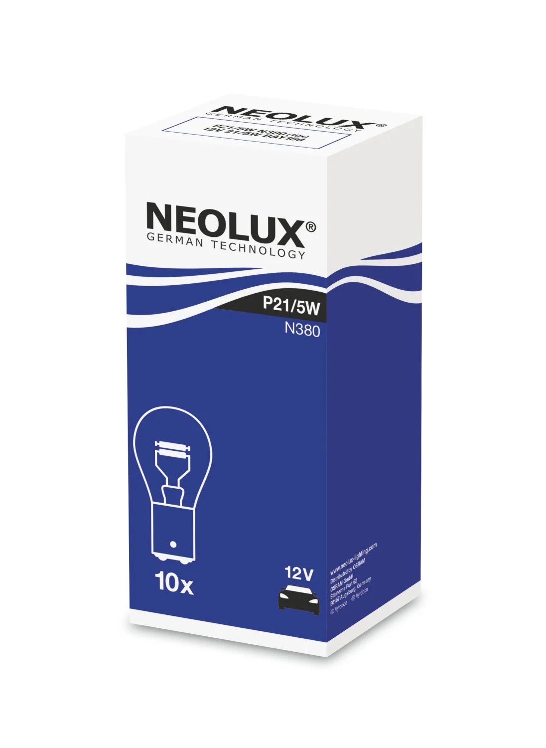Φωτογραφία προϊόντος: NEOLUX P21/5W 12V BAY15d (N380) 10τμχ