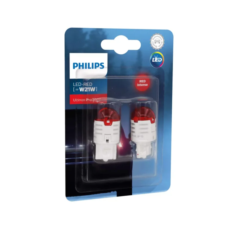 Φωτογραφία προϊόντος: PHILIPS W21W Ultinon Pro3000 Led Red 12V 2.75W 2τμχ 11065U30RB2