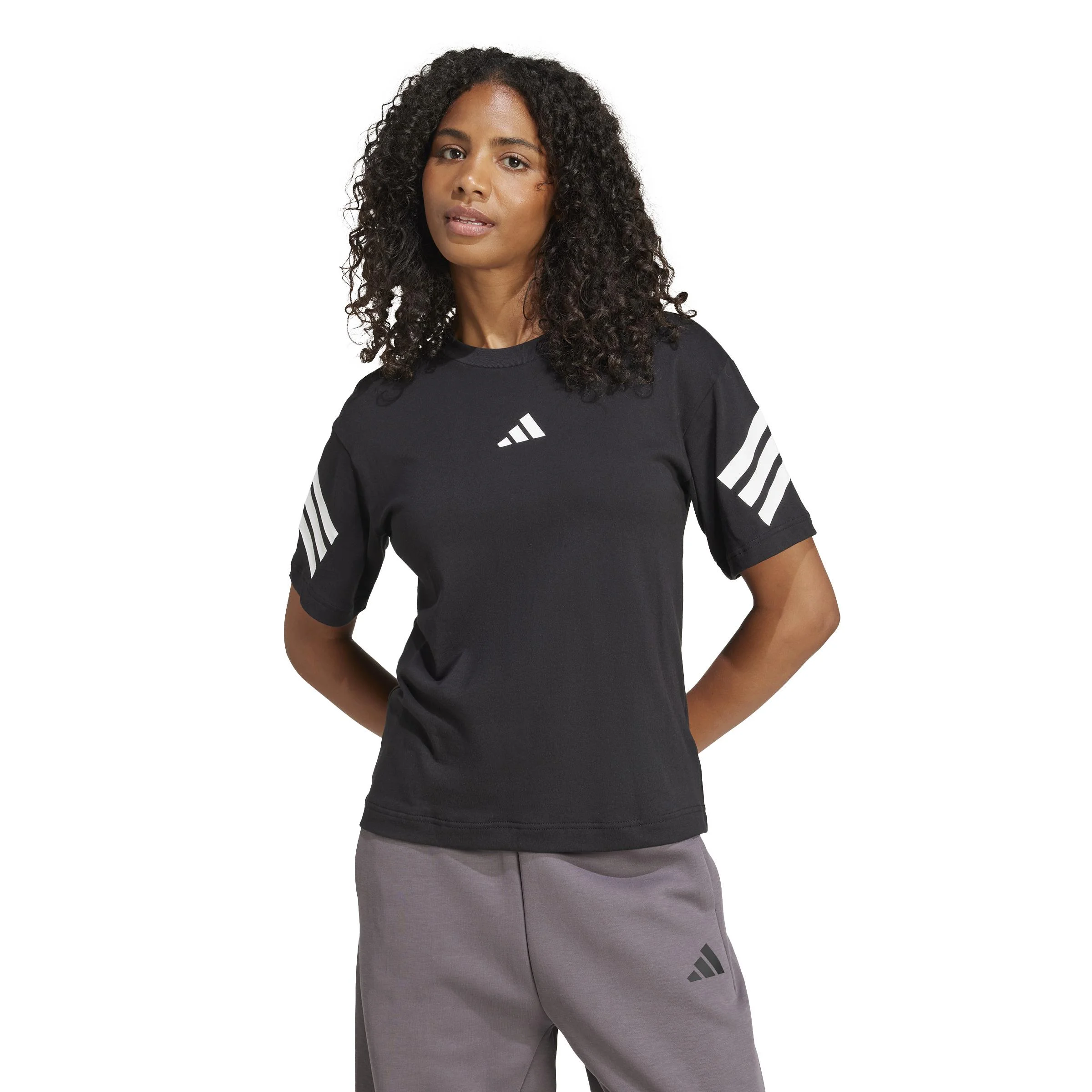 Φωτογραφία προϊόντος: Adidas Performance Adidas Future Icons 3-Stripes Tee - BLACK/WHITE