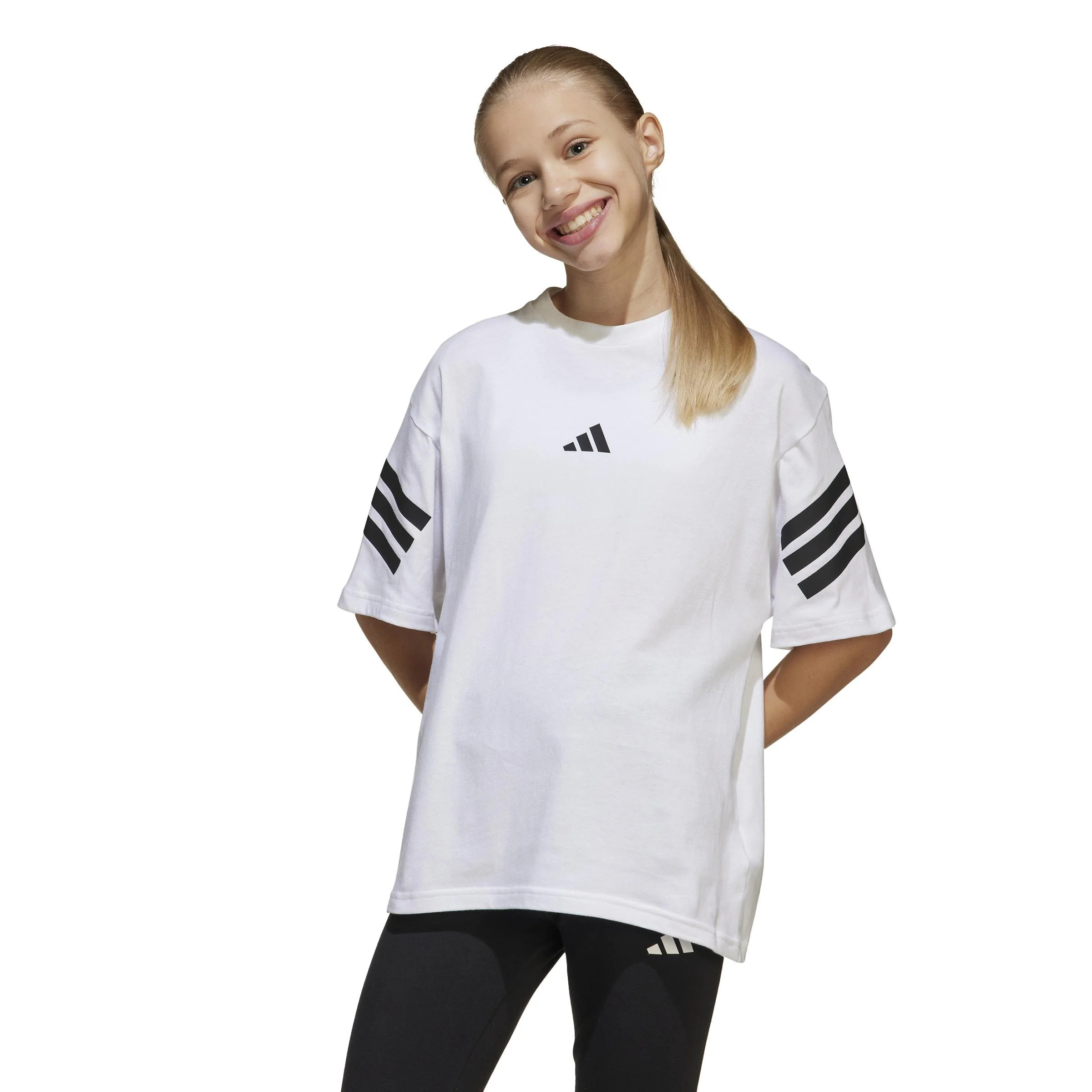Φωτογραφία προϊόντος: Adidas Performance Adidas Future Icons 3-Stripes T-shirt Kids - White/Black