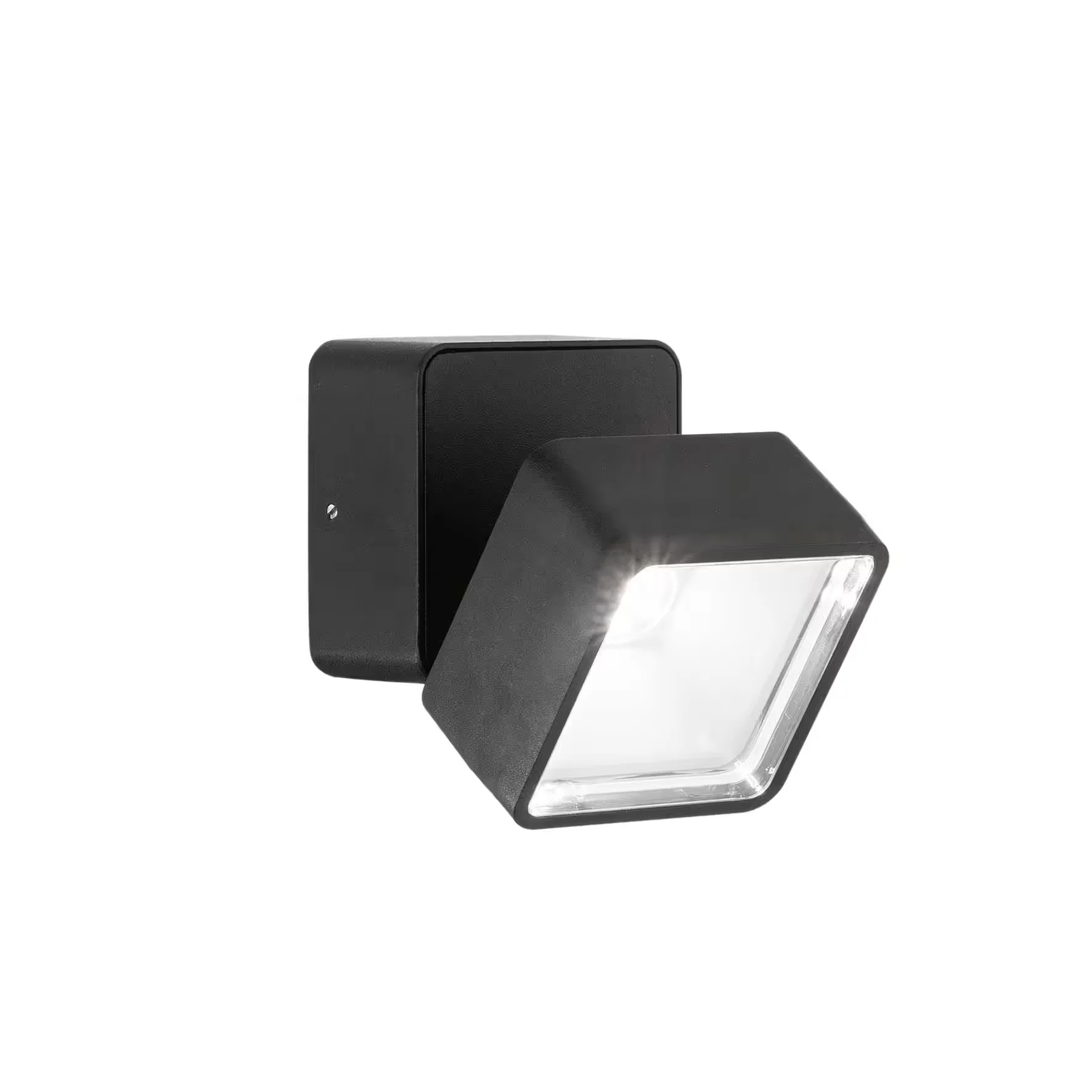 Φωτογραφία προϊόντος: Ideal lux Omega Square Επιτοίχιο Σποτ Εξωτερικού Χώρου Μαύρο