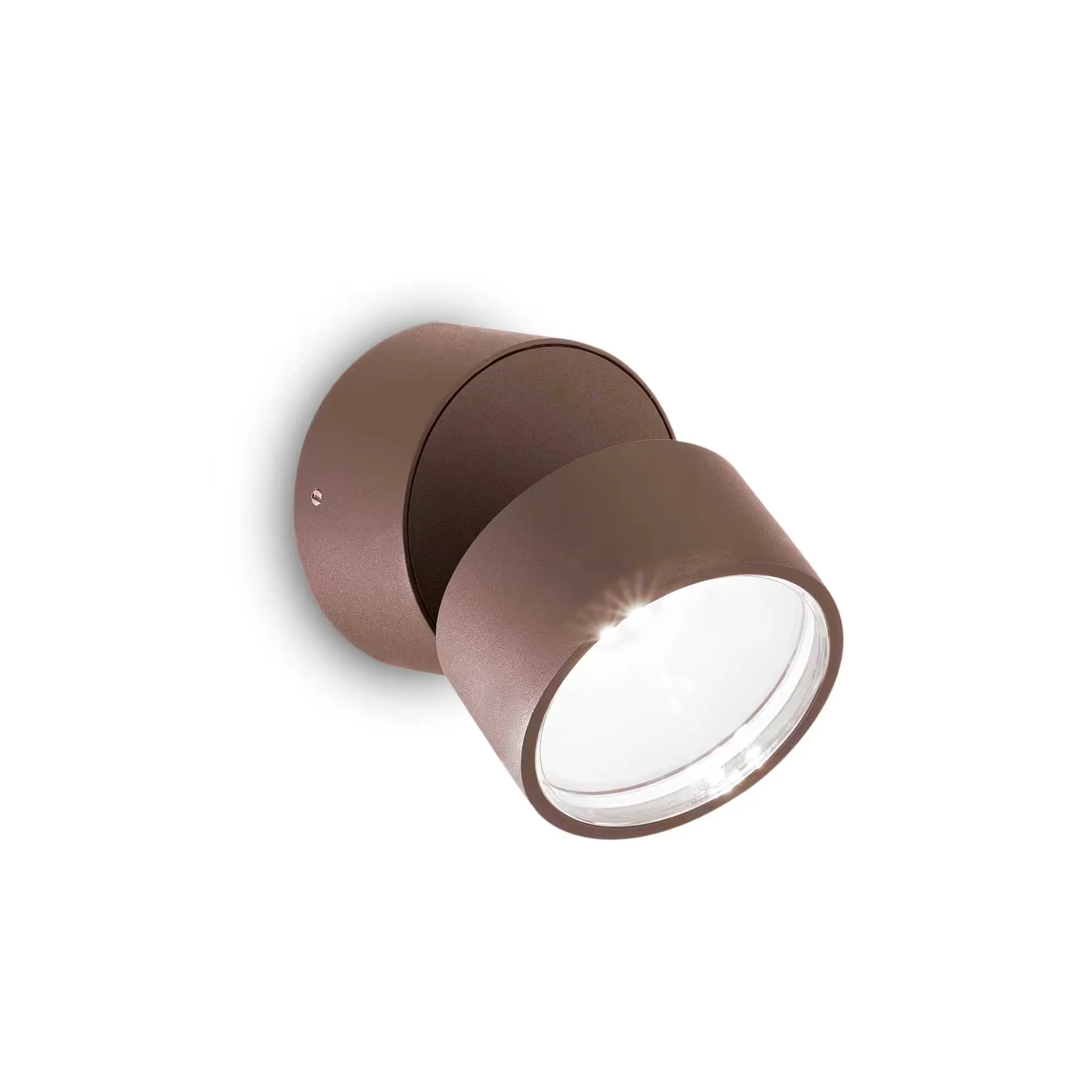 Φωτογραφία προϊόντος: Ideal lux Omega round Επιτοίχιο Σποτ Εξωτερικού Χώρου 4000k Καφέ