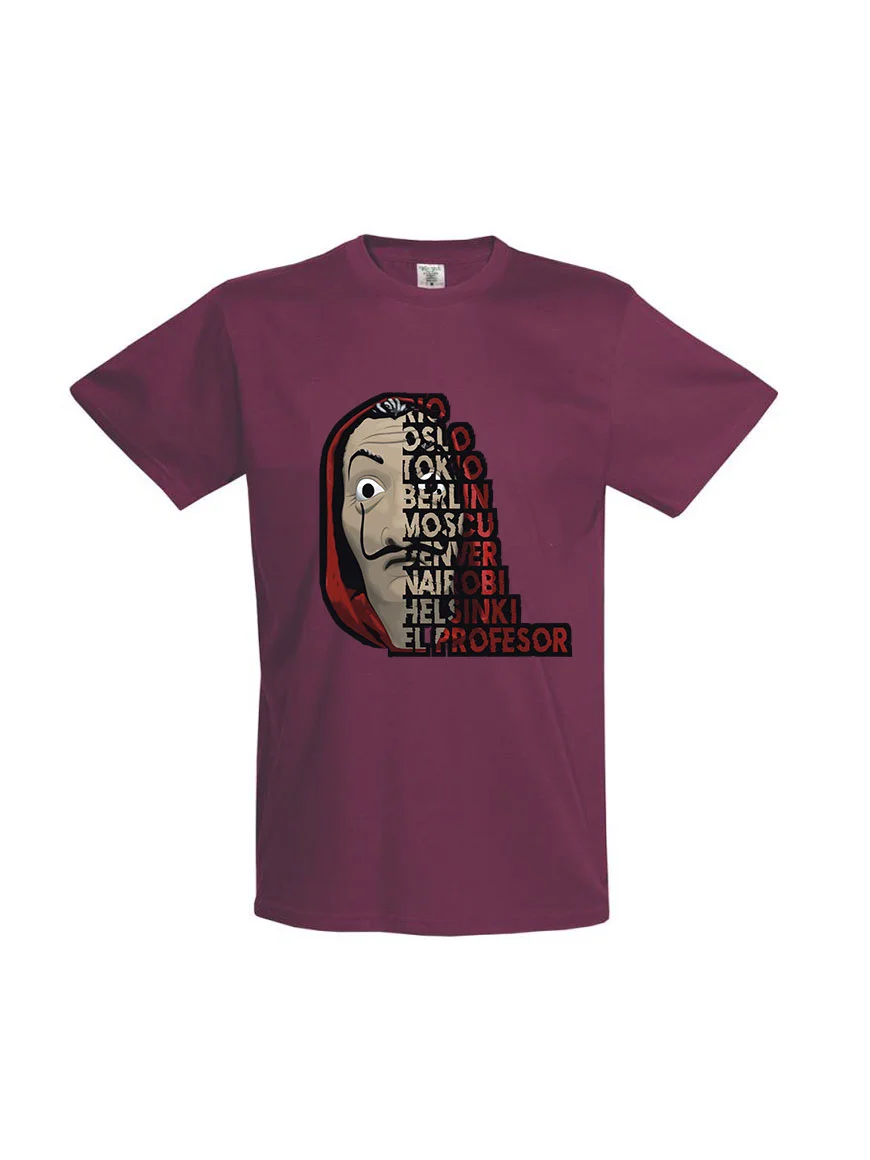 Φωτογραφία προϊόντος: Casa De Papel T-shirt 146 BURGUNDY