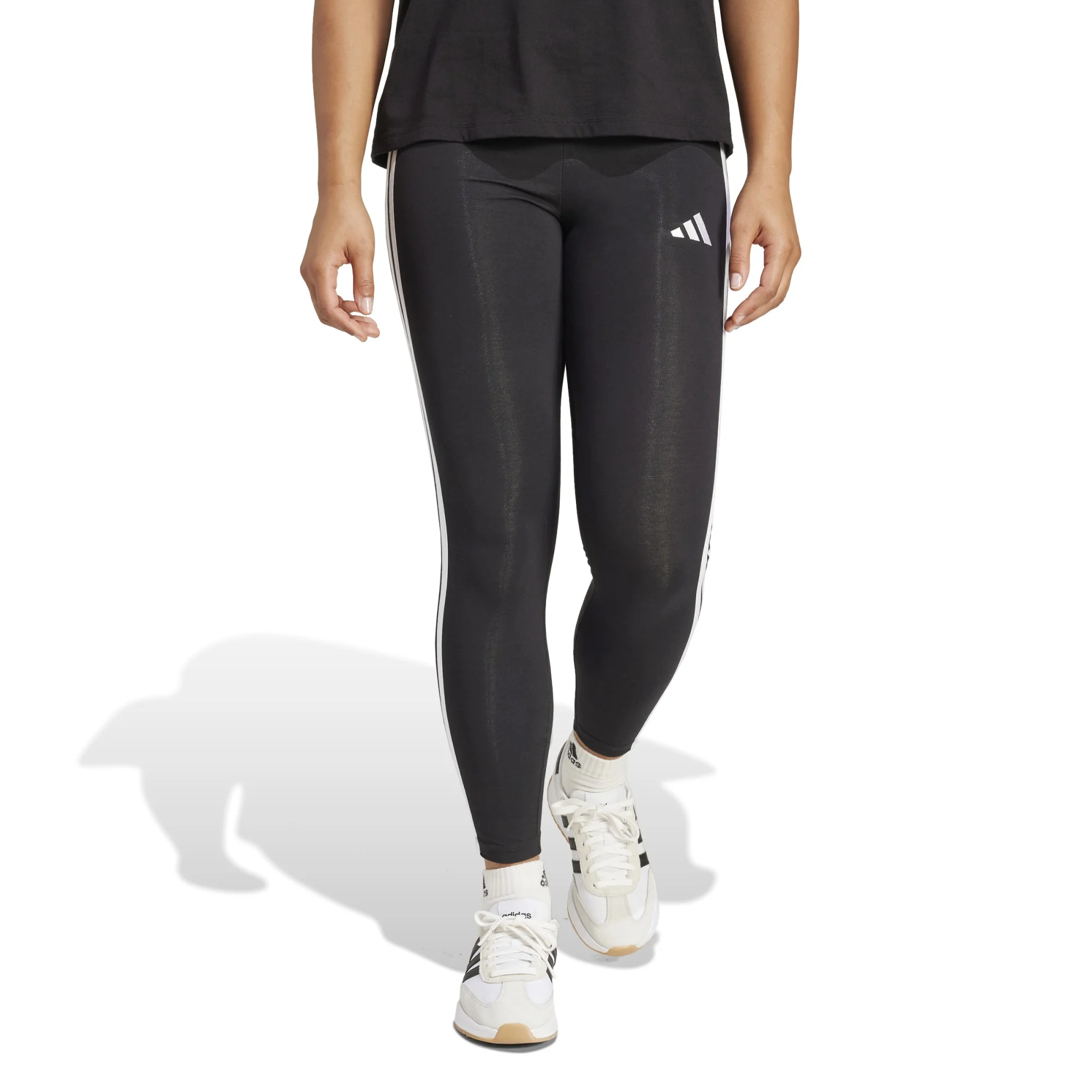 Φωτογραφία προϊόντος: Adidas Essentials 3-Stripes Cotton Leggings JE0072 Μαύρο