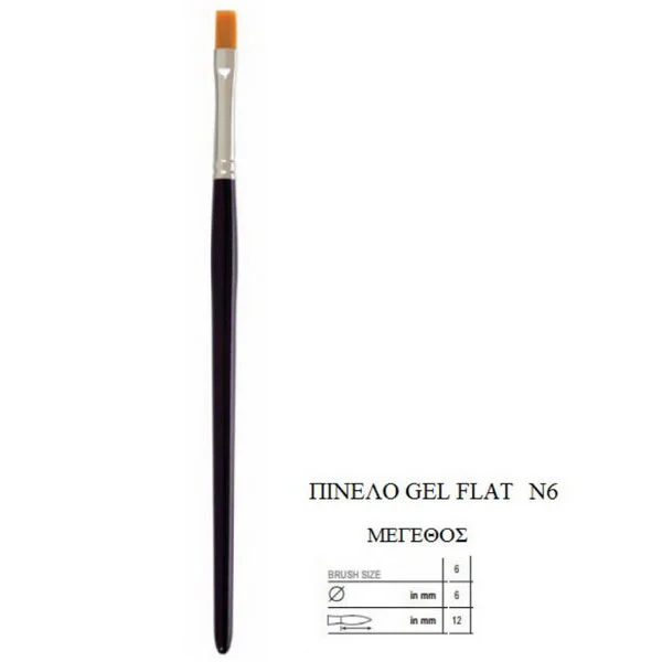 Φωτογραφία προϊόντος: ΠΙΝΕΛΟ GEL FLAT- No6 - OEM