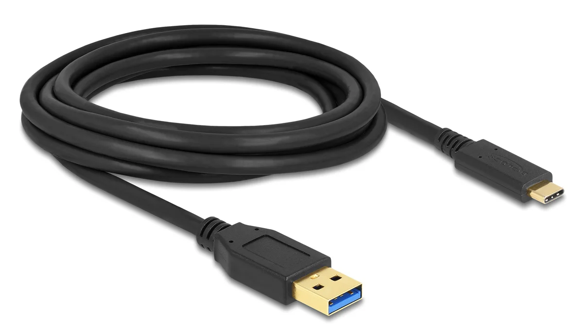 Φωτογραφία προϊόντος: DELOCK καλώδιο USB-C σε USB 84006, 10Gbps, 3m, μαύρο