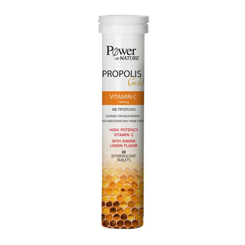 Φωτογραφία προϊόντος: Power Health Propolis Gold Vitamin C με Πρόπολη 1000mg 20 Αναβράζοντα Δισκία