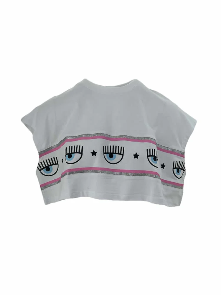 Φωτογραφία προϊόντος: 606 Maxi Logomania T-Shirt White CHIARA FERRAGNI