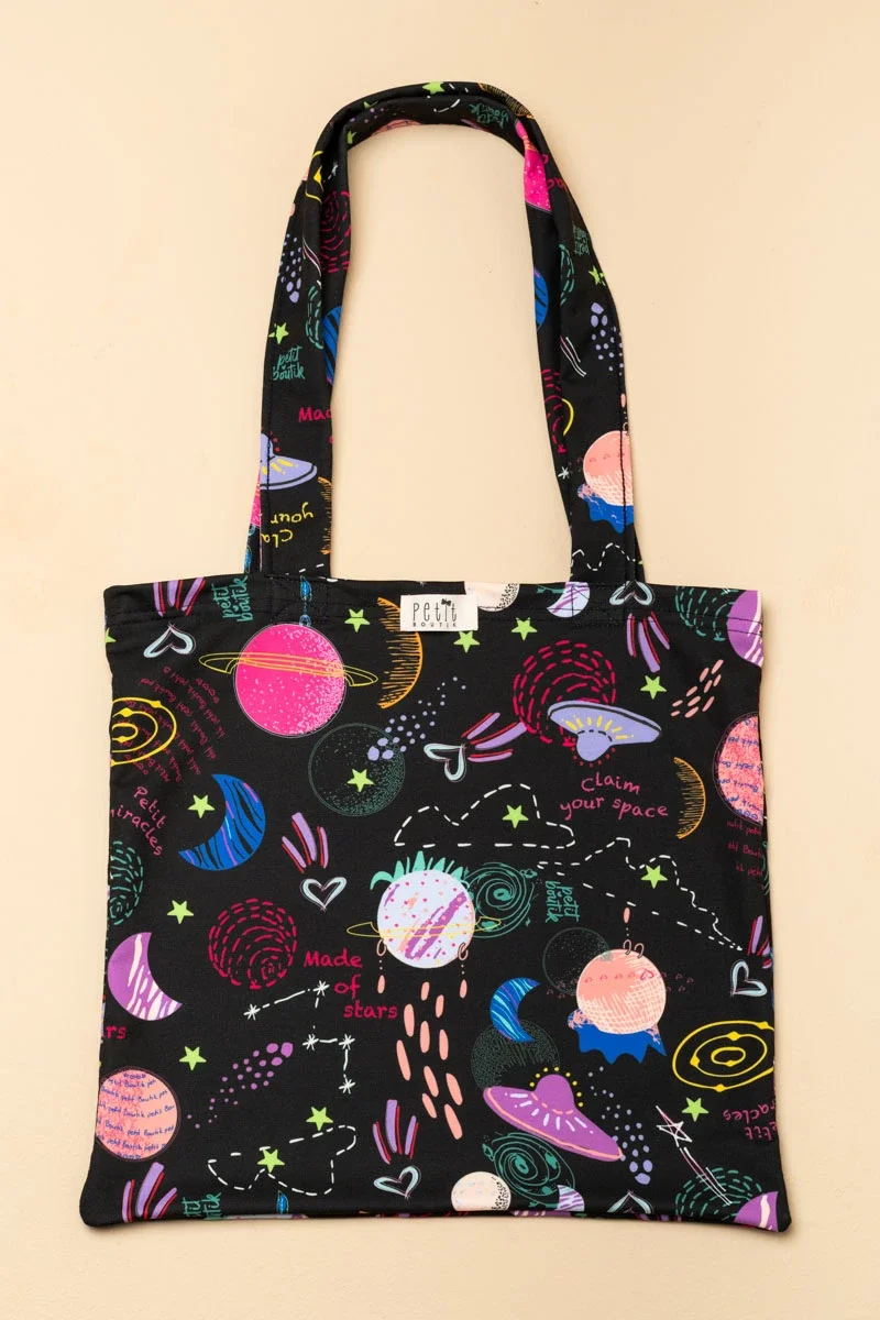 Φωτογραφία προϊόντος: Black Claim Your Space Φούτερ Tote Bag Petit Boutik