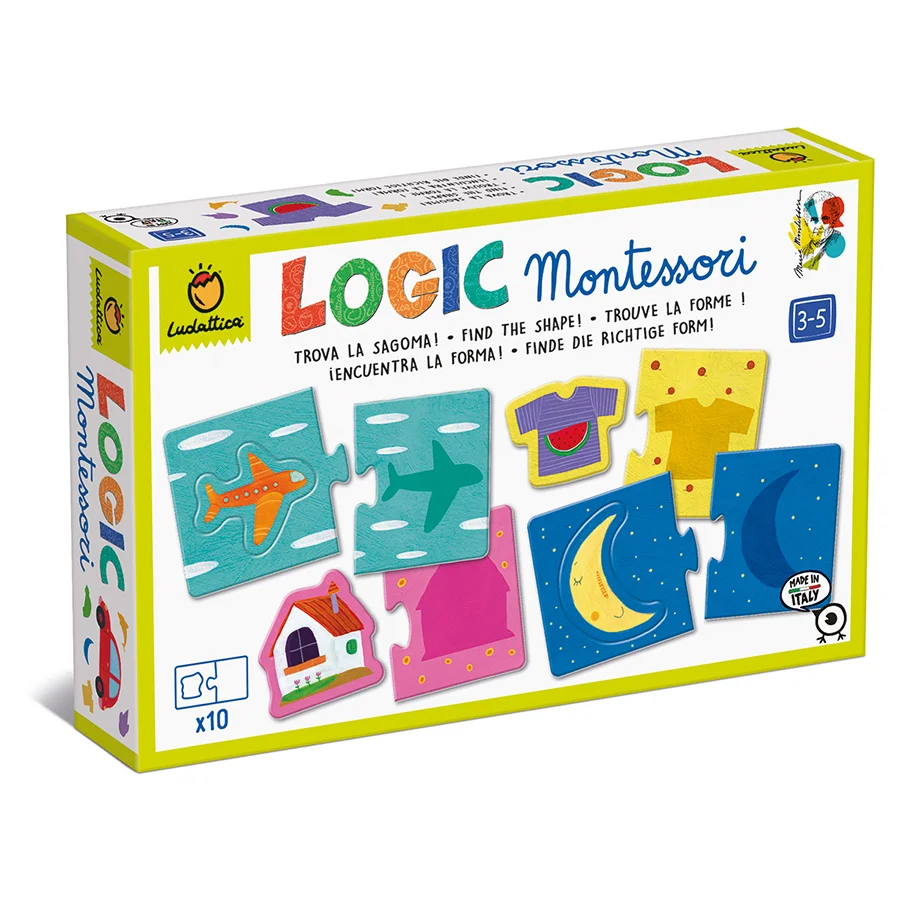 Φωτογραφία προϊόντος: Ludattica Logic Montessori - Find the Shape - Βρες το Σχήμα Παζλ 40 τμχ.