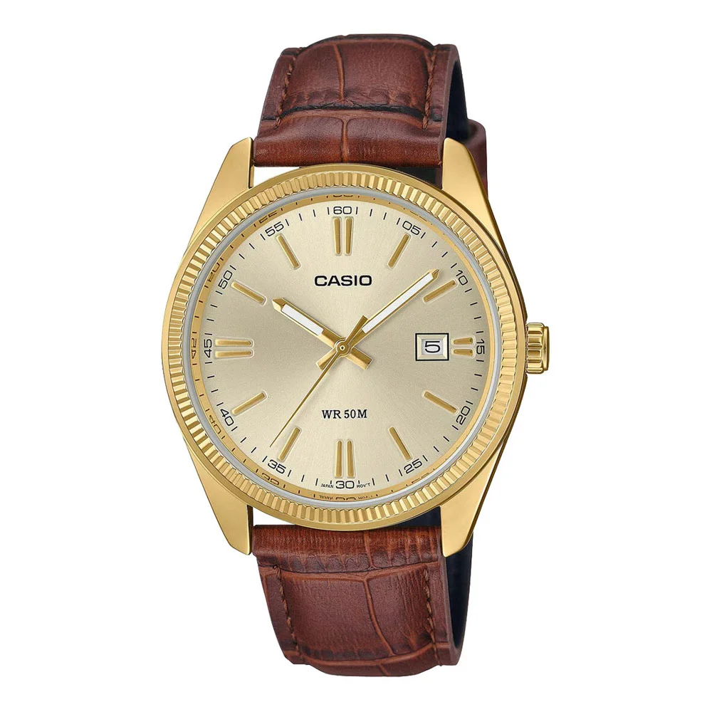 Φωτογραφία προϊόντος: CASIO Collection Brown Leather Strap MTP-1302PGL-9AVE