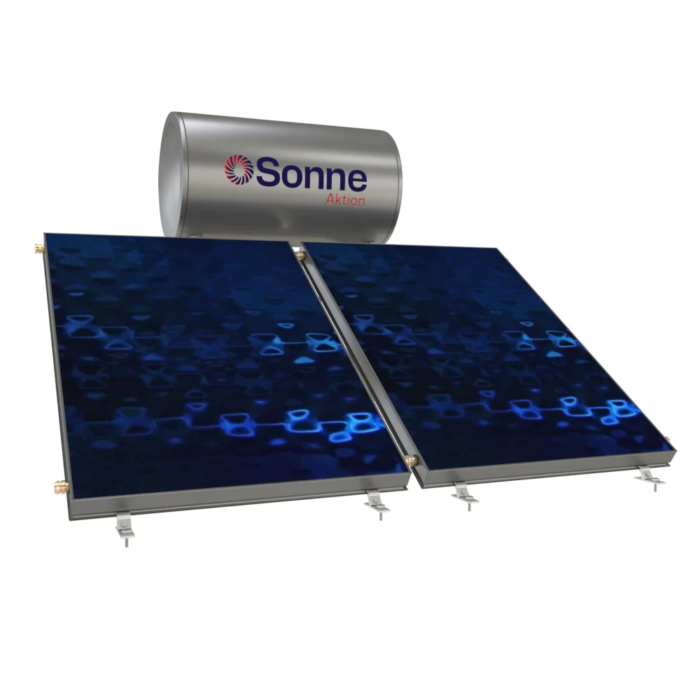 Φωτογραφία προϊόντος: Sonne 300lt/4m² Τριπλής Ενέργειας Χάλκινος Ηλιακός ταράτσας με 2 επιλεκτικούς συλλέκτες Phaethon 2x2=4m² 300LT
