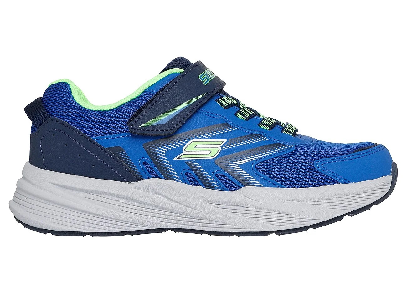 Φωτογραφία προϊόντος: SKECHERS JR Lightweight Gore & Strap Sneaker W/ Overlays & Bottom Plate (404115L-BLNV) ΥΠΟΔΗΜΑ