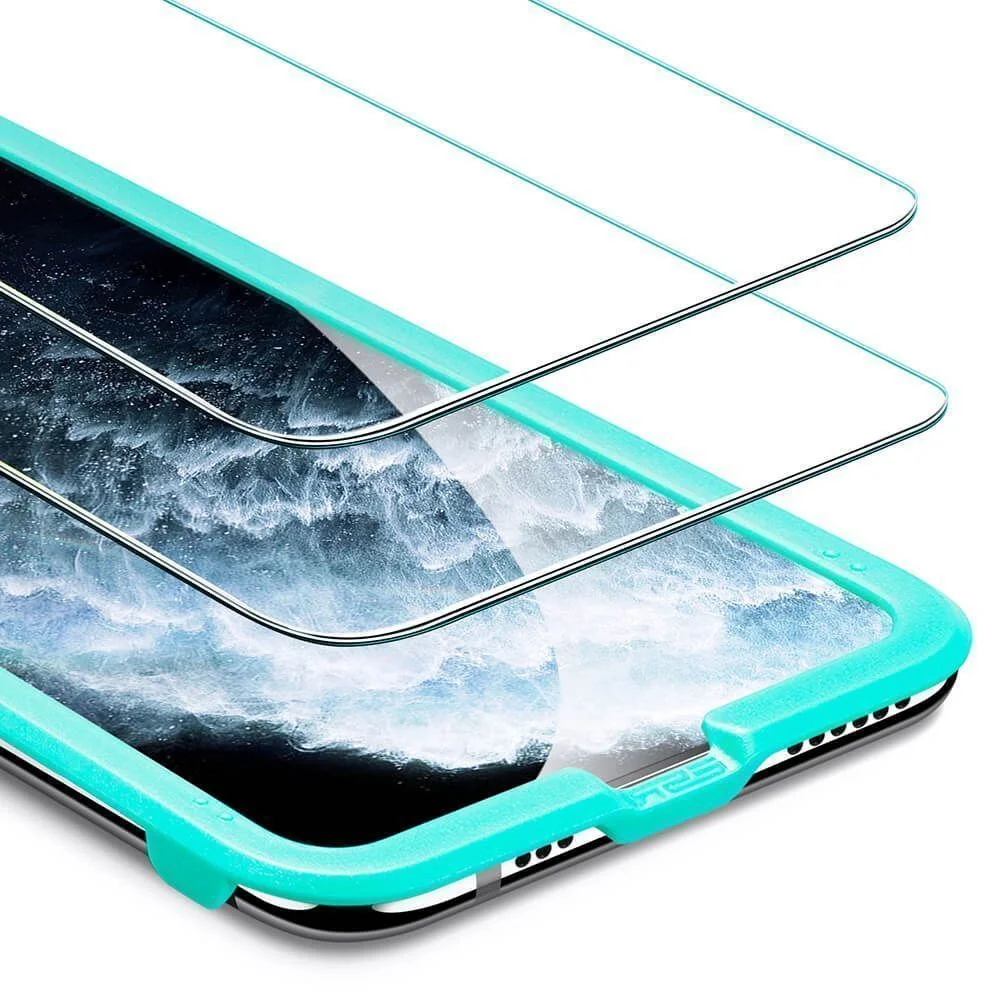 Φωτογραφία προϊόντος: (2-Pack) ESR Premium Quality Tempered Glass iPhone 11 Pro Max/Xs Max (With Easy Installation Frame)