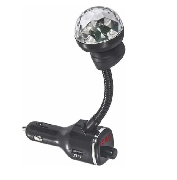 Φωτογραφία προϊόντος: OEM FM Transmitter Αυτοκινήτου με MicroSD / Bluetooth 03005UBT00BK
