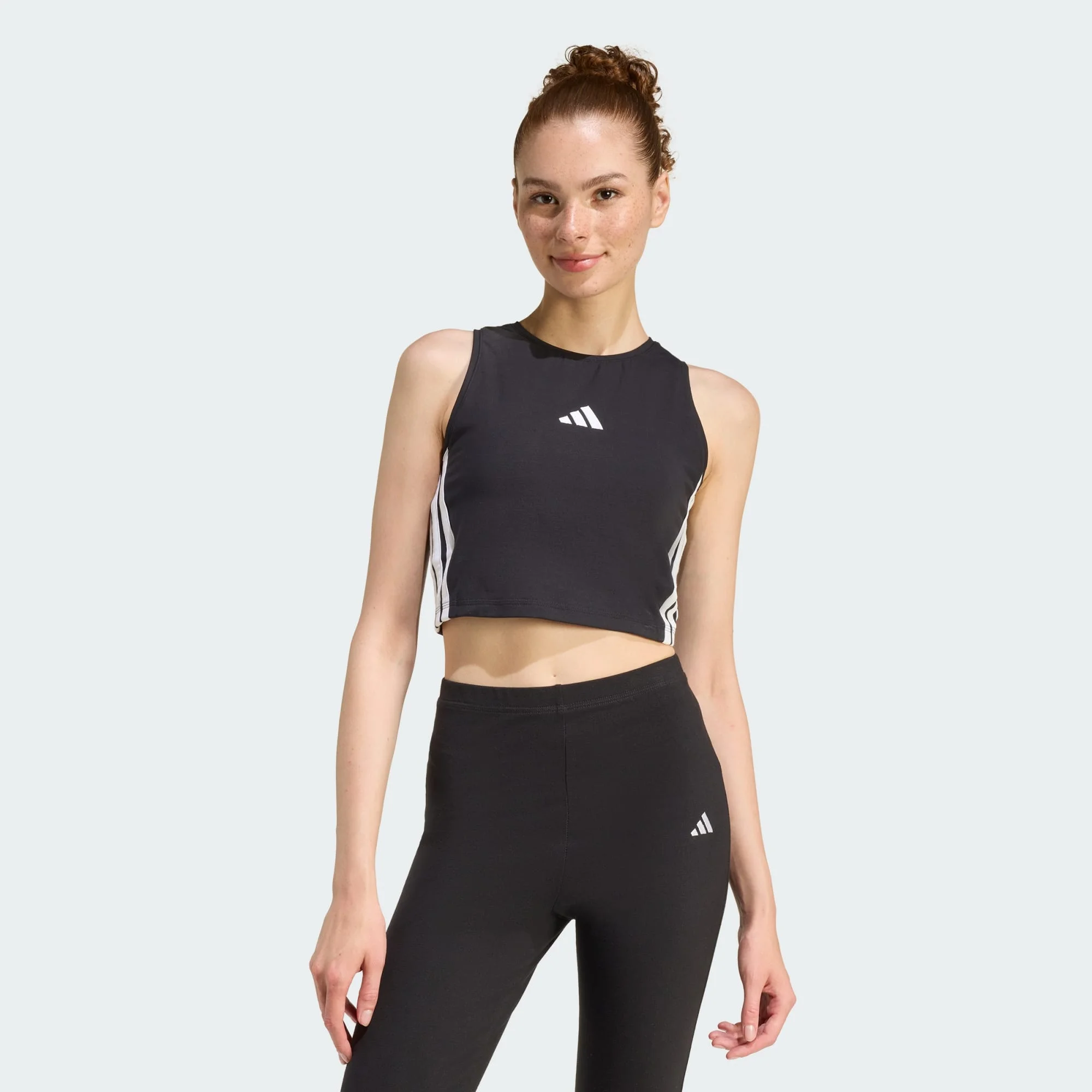 Φωτογραφία προϊόντος: adidas crop essentials 3-stripes padded KC5181 ΜΑΥΡΟ