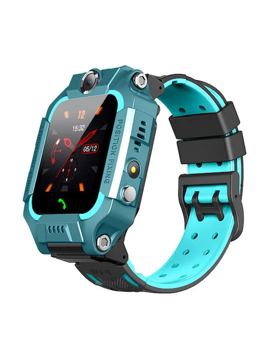 Φωτογραφία προϊόντος: OEM Q19 Flip Παιδικό Smartwatch με Λουράκι από Καουτσούκ/Πλαστικό Τιρκουάζ 9102120005