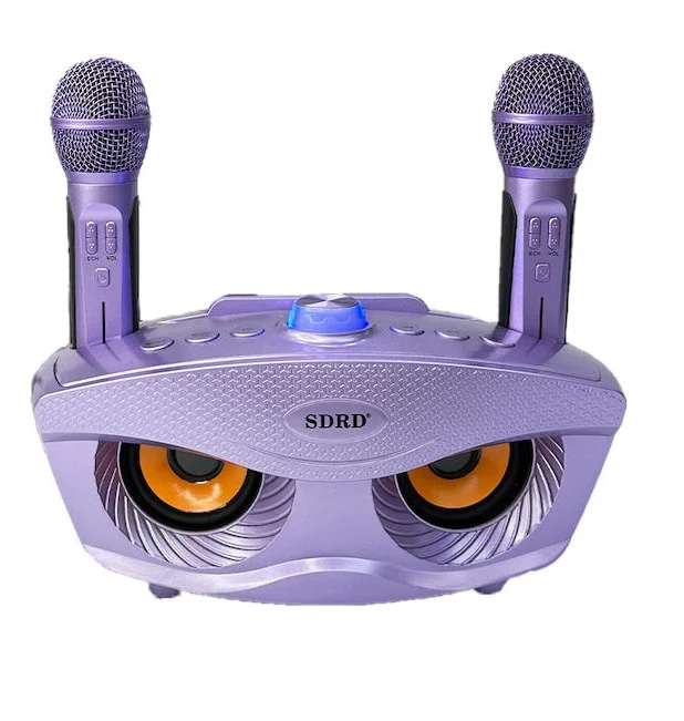 Φωτογραφία προϊόντος: OEM Σύστημα Karaoke με Ασύρματα Μικρόφωνα SD-306 σε Μωβ Χρώμα-FD306PURPLE