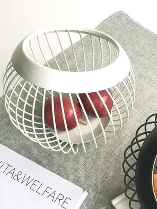 Φωτογραφία προϊόντος: OEM Καλάθι Φρούτων Μεταλλικό Φ20x18 cm SDS-21849 Λευκό