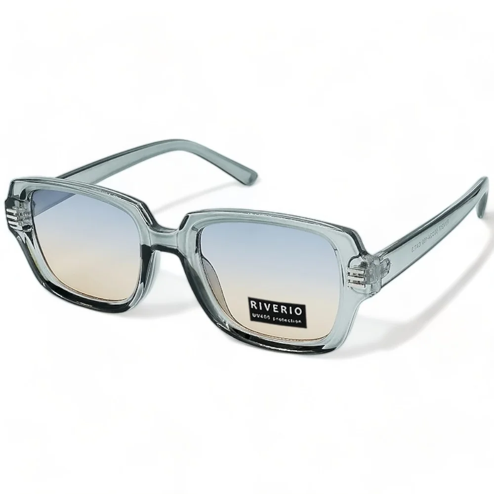 Φωτογραφία προϊόντος: Riverio Unisex Γυαλιά Ηλίου UV400 Τετράγωνα με Γαλάζιο Κοκκάλινο Σκελετό και Γαλάζιο ντεγκραντέ Φακό RV42175