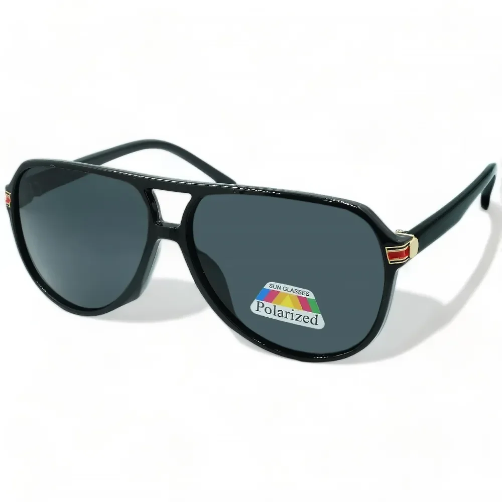 Φωτογραφία προϊόντος: OPTOSQUAD Unisex Γυαλιά Ηλίου Polarized Οβάλ με Μαύρο Κοκκάλινο Σκελετό και Μαύρο Φακό PK8256160072