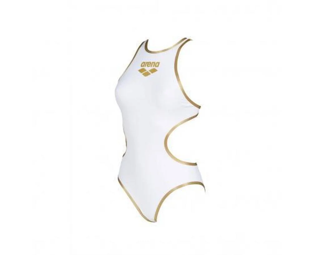 Φωτογραφία προϊόντος: 001198-103 - ARENA WMNS BIG LOGO ONE PIECE SWIMSUIT WHITE / GOLD Color